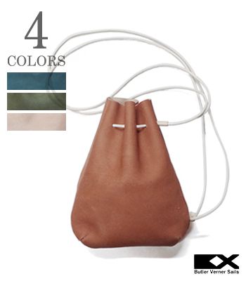 Butler Verner Sails バトラーバーナーセイルズ Made in JAPAN|栃木レザー|ワンショルダー『トコヌメ革巾着ショルダーバッグ』【アメカジ・バッグ】JA-2309の通販は 6,270円