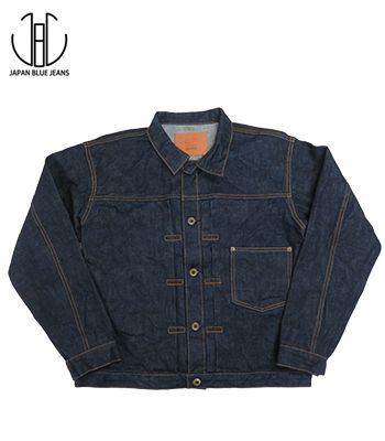 JAPAN BLUE ジャパンブルー アメリカ綿セルヴィッチデニム|1st Type|T-BACK|デニムジャケット『14.8oz. Denim Jacket』【アメカジ・ワーク】JBGJ1003