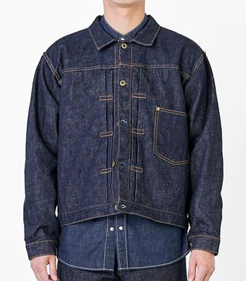 JAPAN BLUE ジャパンブルー アメリカ綿セルヴィッチデニム|1st Type|T-BACK|デニムジャケット『14.8oz. Denim Jacket』【アメカジ・ワーク】JBGJ1003
