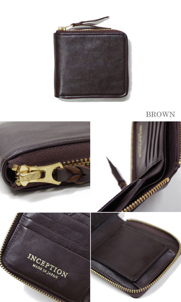 インセプション SHORT WALLET INCEPTION ホースハイドラウンドロング