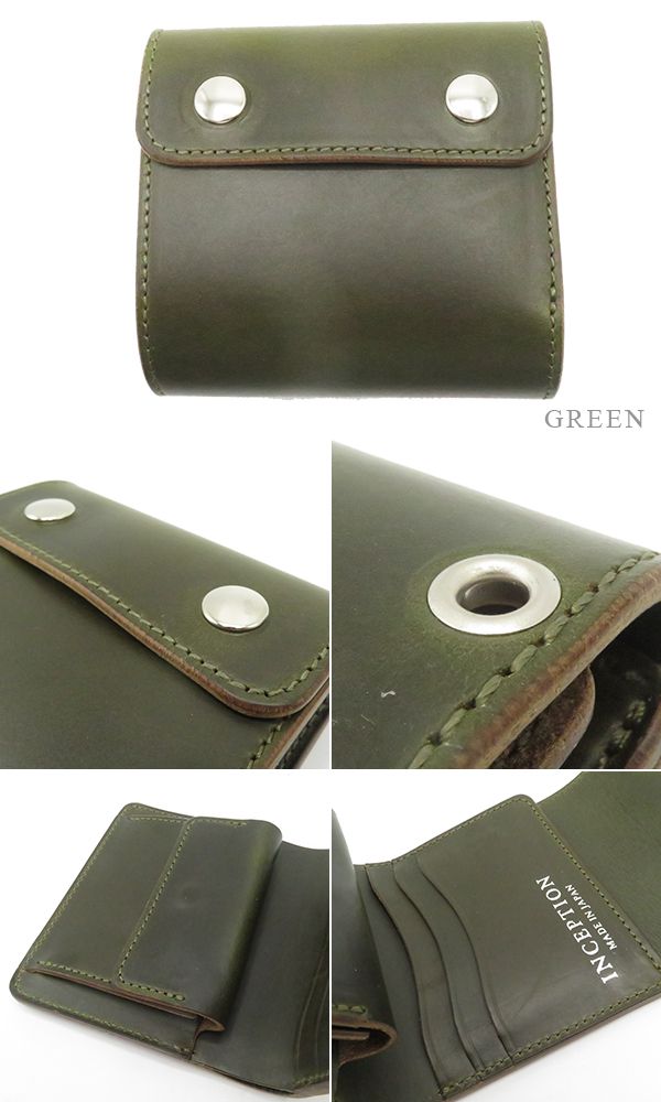 INCEPTION インセプション クロムエクセル|ショートウォレット|トラッカーType『CHROMEXCEL LEATHER TRUCKER WALLET』【アメカジ・財布】IPW-11_7