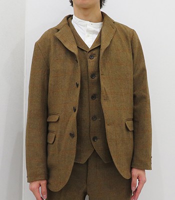 ORGUEIL オルゲイユ ラバットツイード|サックコート『Lovat Tweed