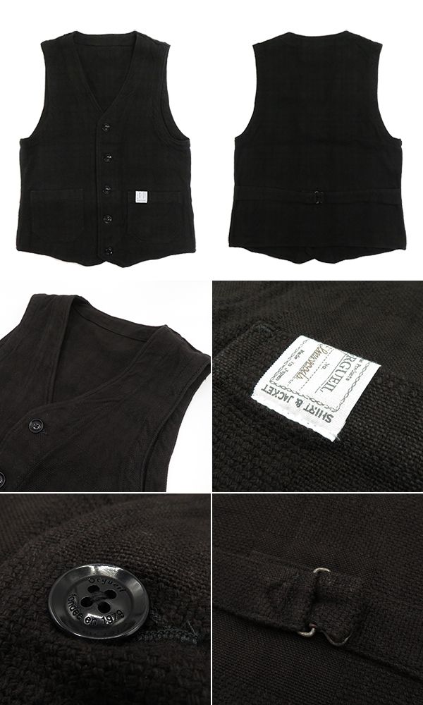 ORGUEIL オルゲイユ<br>ベスト ジレ<br>“Black Check 硬 Gilet”<br>OR-4275
