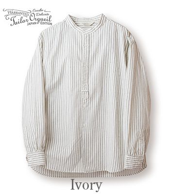 ORGUEIL オルゲイユ 長袖|ストライプ|バンドカラー|グランダット|グランパシャツ『Grandad Collar Shirt』【アメカジ・ワーク】OR-5098_1