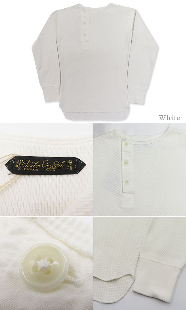 ORGUEIL オルゲイユ 長袖|竹目サーマル|ヘンリーネック|Tシャツ『Thermal Henry Neck T-Shirt』【アメカジ・ワーク】OR-9101_4