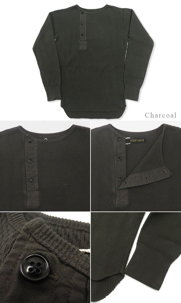 ORGUEIL オルゲイユ 長袖|竹目サーマル|ヘンリーネック|Tシャツ『Thermal Henry Neck T-Shirt』【アメカジ・ワーク】OR-9101_5