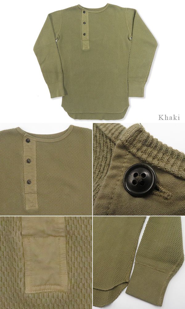 ORGUEIL オルゲイユ 長袖|竹目サーマル|ヘンリーネック|Tシャツ『Thermal Henry Neck T-Shirt』【アメカジ・ワーク】OR-9101_6