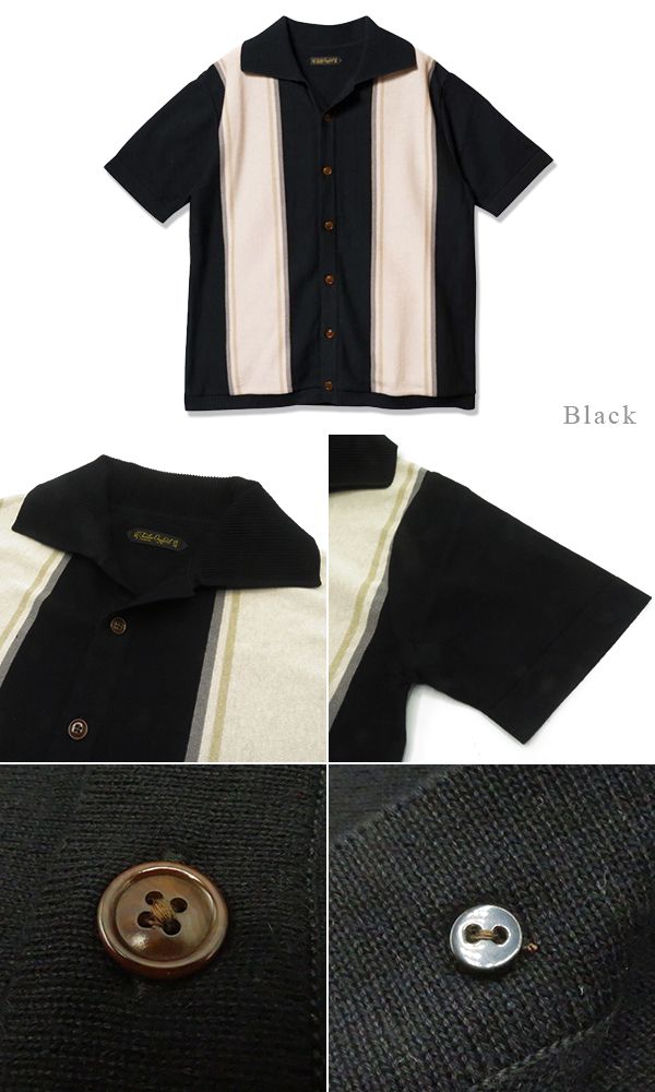 ORGUEIL オルゲイユ 半袖|コットンリネン|オープンカラーシャツ『Stripe Knit Shirt』【アメカジ・ワーク】OR-9103_4