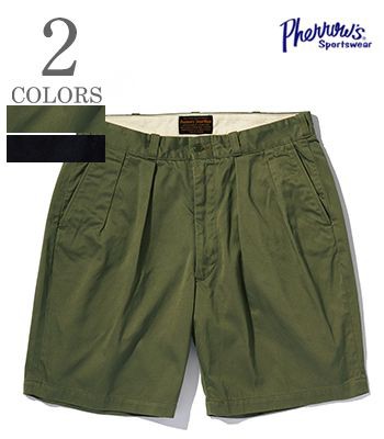 PHERROWS フェローズ チノ|ミリタリートラウザース|ショートパンツ『1950s US.ARMY CHINO SHORTS』【アメカジ・ミリタリー】24S-P50CS