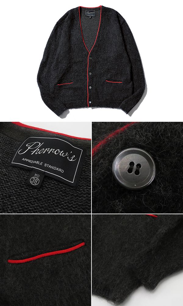 フェローズ レタードカーディガン ネイビー 38サイズ 別注