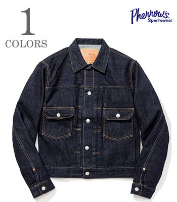 PHERROWS フェローズ 2nd Type デニムジャケット|ジージャン『13.5oz. DENIM JACKET 1950MODEL』【アメカジ・ワーク】407J-SW