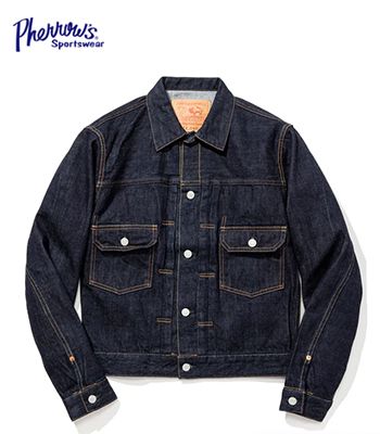 PHERROWS フェローズ 2nd Type デニムジャケット|ジージャン『13.5oz. DENIM JACKET 1950MODEL』【アメカジ・ワーク】407J-SW