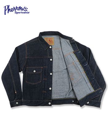 PHERROWS フェローズ 2nd Type デニムジャケット|ジージャン『13.5oz. DENIM JACKET 1950MODEL』【アメカジ・ワーク】407J-SW