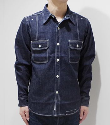 フェローズ 長袖 菊穴ステッチ 40年代モデル シャンブレーワークシャツ