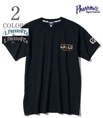 PHERROWS フェローズ 半袖|ワッペン|プリントTシャツ『L.P & Co. Iron l SST』【アメカジ・ワーク】25S-PT4