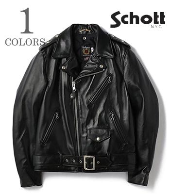 Schott ショット Made in USA|ホースハイド|ダブルライダース|782-3950087『613UHT HORSEHIDE ONESTAR TALL』【アメカジ・モーターサイクル】5950018