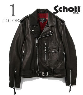 Schott ショット Made in USA|カウハイド|Dポケット|ライダース|782-3950094『528US COW NEW NAKED D-POCKET RIDERS』【アメカジ・モーターサイクル】5950023