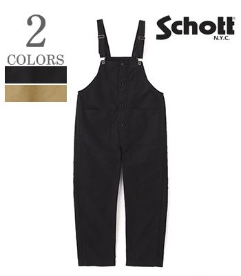 Schott ショット コードクロ782-4210008ス デッキパンツ オーバーオール『CIVILIAN DECK OVERALL』782-4210008