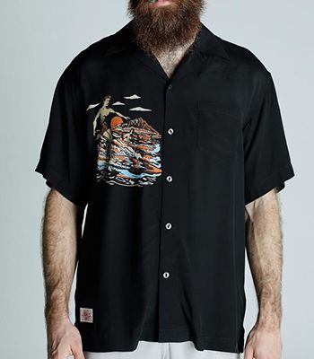 Schott ショット Pineapple Juice 半袖|レーヨン|アロハシャツ『RAYON SHIRT BEACH』【アメカジ・アロハ】782-5123017_3