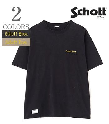 Schott ショット 半袖|クルーネック|Tシャツ『WASH T-SHIRT ADVERTISEMENT』【アメカジ・モーターサイクル】782-5134025