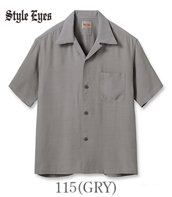 人気デザイナー STYLE 半袖|50s|オープンカラー|レーヨン スタイルアイズ EYES ウェア・シャツ