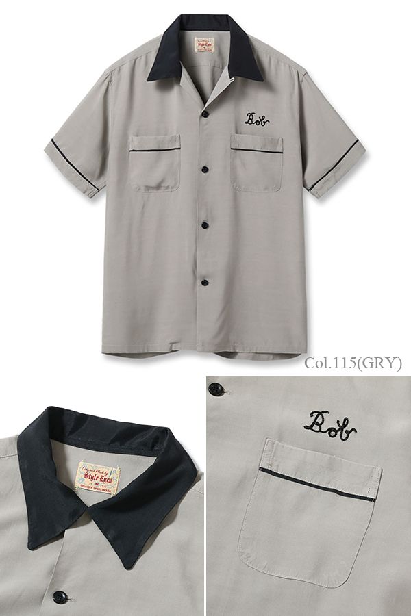 STYLE EYES スタイルアイズ 半袖|50s|オープンカラー|レーヨン