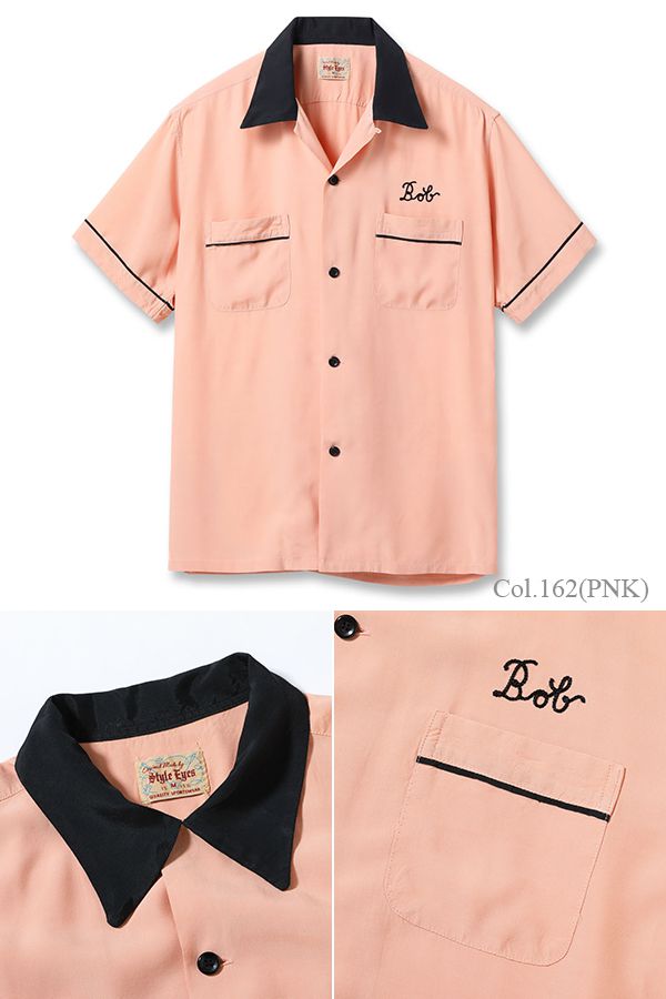 STYLE EYES スタイルアイズ 半袖|50s|オープンカラー|レーヨン