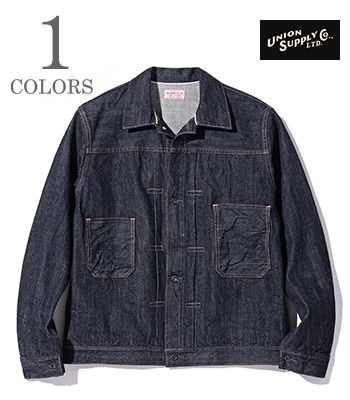 UNION SUPPLY ユニオンサプライ 藍染|アヒナ|シャツブラウス『13.75oz. GRADE ONE AHINA WORK JACKET』【アメカジ・ワーク】US15487