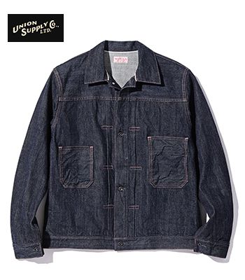 UNION SUPPLY ユニオンサプライ 藍染|アヒナ|シャツブラウス『13.75oz. GRADE ONE AHINA WORK JACKET』【アメカジ・ワーク】US15487