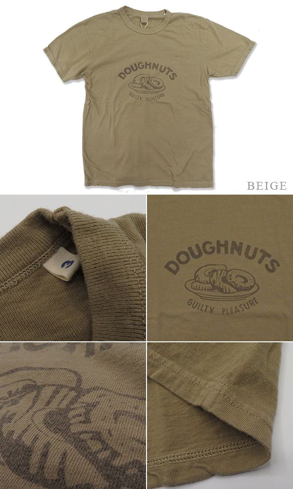 UES ウエス 半袖|16番単糸|天竺|プリントTシャツ『DOUGHNUTS SST』【