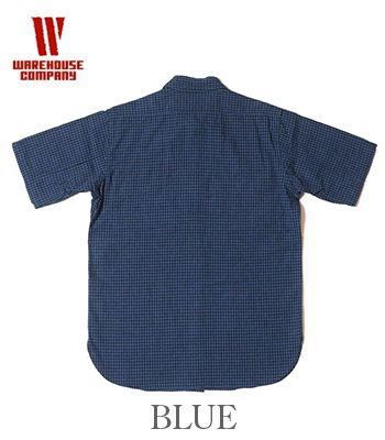 WAREHOUSE ウエアハウス 半袖|コットンリネン|ギンガムチェック|ワークシャツ『SHORT SLEEVE CHECK WORK SHIRTS A柄』【アメカジ・ワーク】3056A-25_3