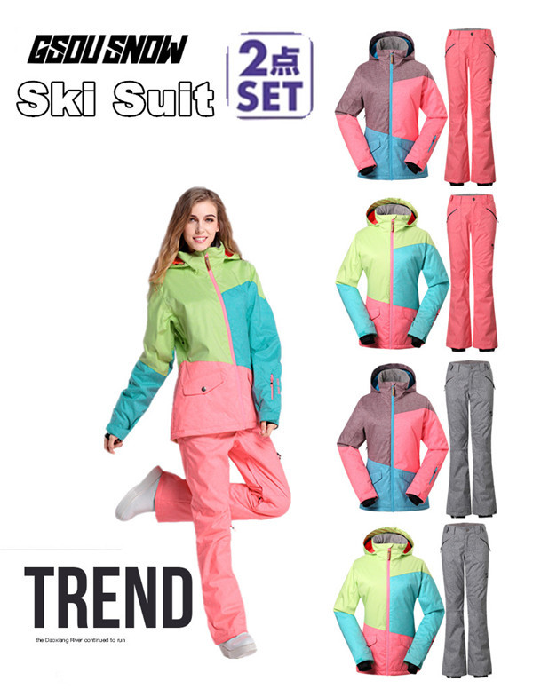 スキーウェア レディース スノーボードウェア スキーウェア スノボ 上下セット ジャケット パンツ 大きいサイズ対応 防寒 撥水 耐水の通販はau Pay マーケット Azaargo