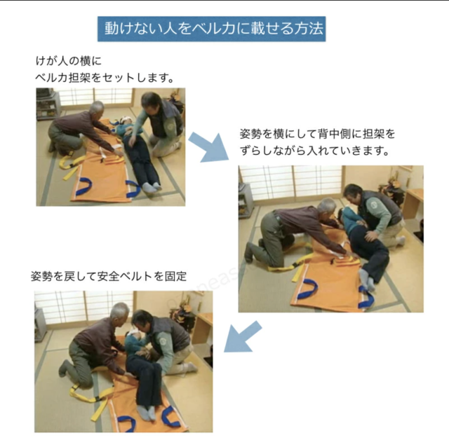 入浴用ベルカ担架 BELKA-HB90 座位保持が可能な方用 布担架・簡易担架・ワンタッチベルト式ストレッチャー 防水フィルム加工 移乗介助 福祉用具 介護用品 HB-90