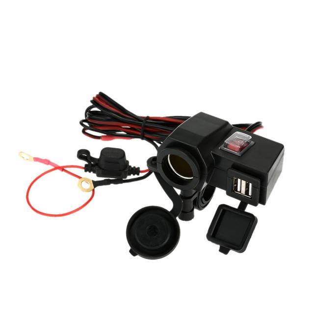 Wupp オートバイ用 12 24v シガーソケット電源アダプター 5v 2 1a デュアル Usbポート 防水充電器の通販はau Pay マーケット Disk House