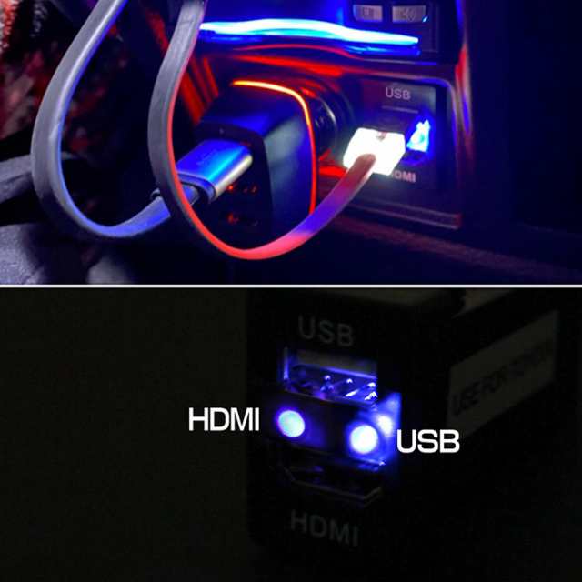 トヨタ車 Minihdmiケーブル付き Usbポート Hdmi入力 スイッチホール Usb増設 充電 音楽 ナビ連携 ブルーled点灯 約33 5mm 22 5mmの通販はau Pay マーケット ａｕｔｏ ｔｏｋｕｔｏｙｏ