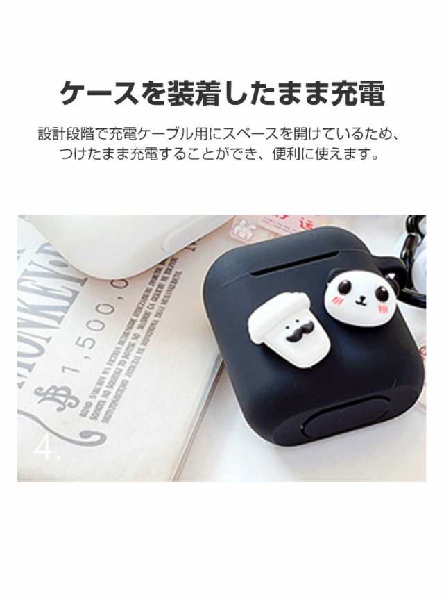 Apple AirPods 1 2 3 Pro Pro2 ケース シリコン素材 かわいいパンダ