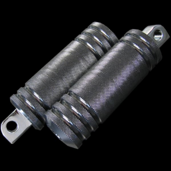 ネオファクトリー アルミ5リブ フットペグ ラージ 黒 左右ペア 000586 WO店の通販は