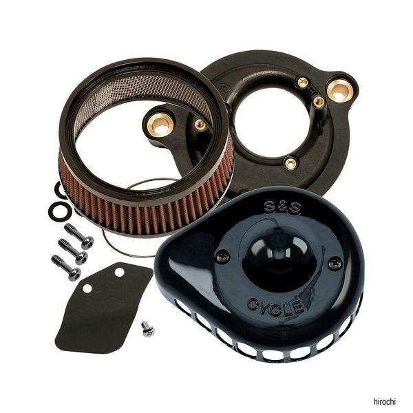 S&amp;Sサイクル S&amp;S Cycle ステルスエアクリーナーキットミニティアドロップ 17-23年M8 ブラック 170-0436C WO店