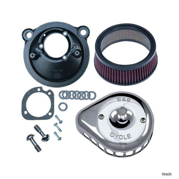 S&amp;Sサイクル S&amp;S Cycle ステルスエアクリーナーキット ミニティアドロップ 91年-XL クローム 170-0439C WO店