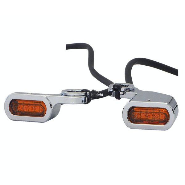 ネオファクトリー ハンドル LEDウインカー 99年-17年 ダイナ、96年-03年 スポーツスター オレンジ/クローム 025607-NF WO店