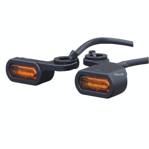 ネオファクトリー ハンドル LEDウインカー 99年-17年 ダイナ、96年-03年 スポーツスター オレンジ/黒 025609-NF WO店