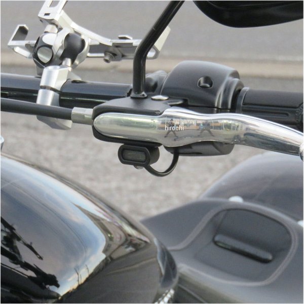 ネオファクトリー ハンドル LEDウインカー 09年以降 ビッグツイン ケーブルクラッチ スモーク/黒 025618-NF WO店_1