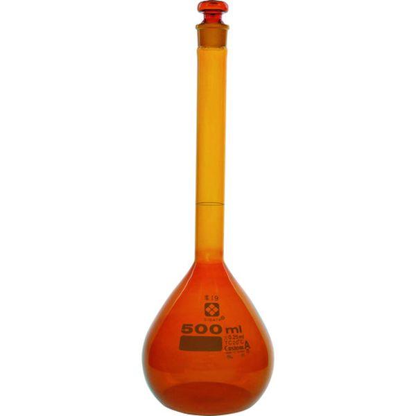 026100500 柴田科学(株) SIBATA メスフラスコ 茶 カスタムA 500mL 026100-500 WO店の通販は