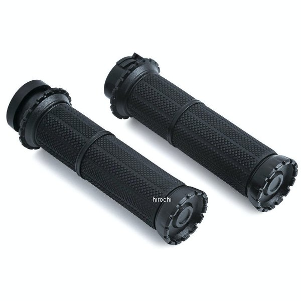 クリアキン Kuryakyn RIOTグリップ 96年以降 プッシュインケーブルスロットル車  黒 027274-NF WO店