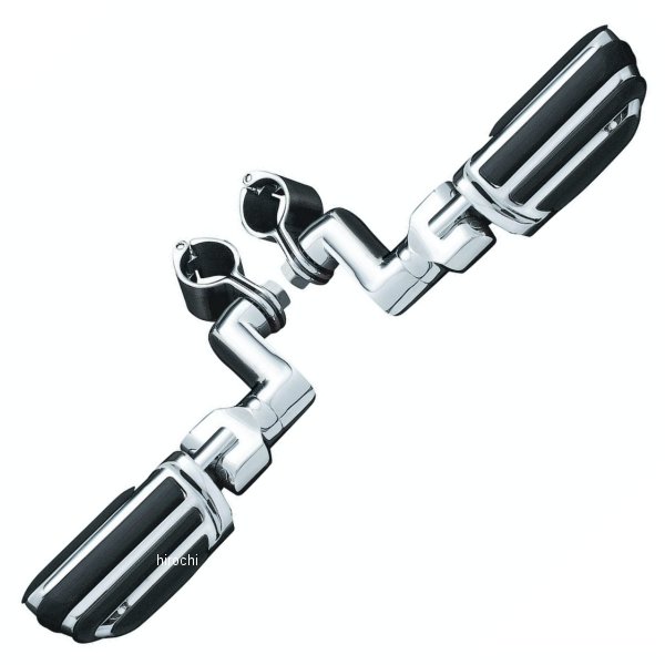 クリアキン Kuryakyn パイロットペグオフセット 1-1/4インチクランプ　クローム 027298-NF WO店