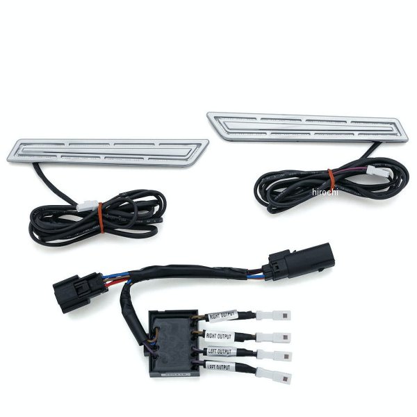 クリアキン Kuryakyn LED ヒンジ アクセント 14年以降 ツアラー クローム 027348-NF WO店