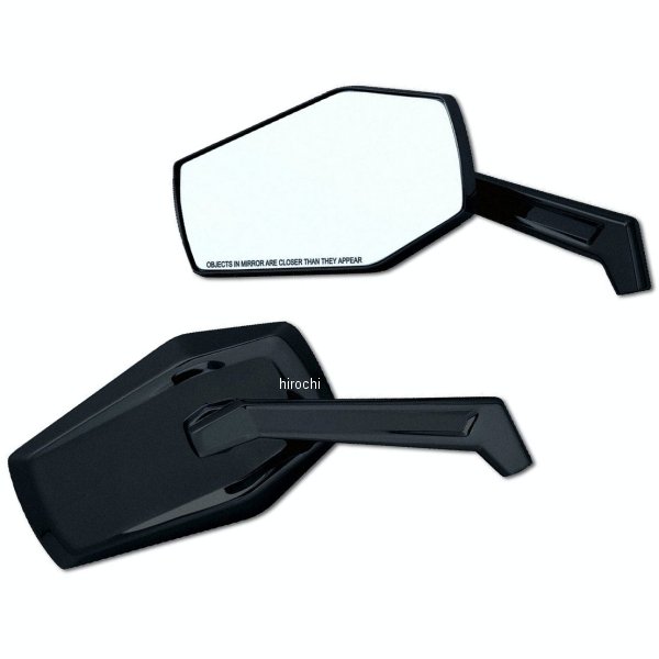 クリアキン Kuryakyn HEX ミラー ハーレー汎用 黒 027402-NF WO店