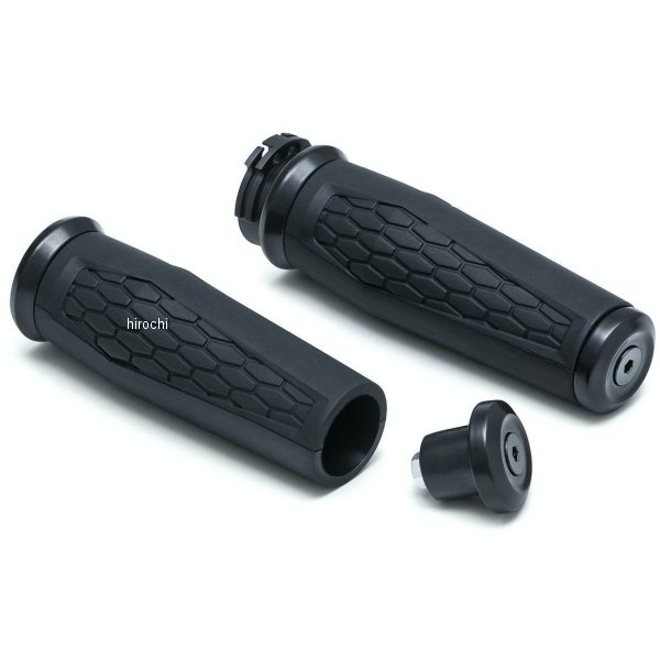 クリアキン Kuryakyn HEX グリップ 96年以降 ハーレー汎用 黒 027404-NF WO店