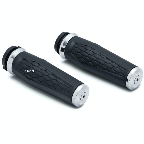 クリアキン Kuryakyn HEX グリップ 08年以降 ハーレー 電子スロットル用 クローム 027405-NF WO店