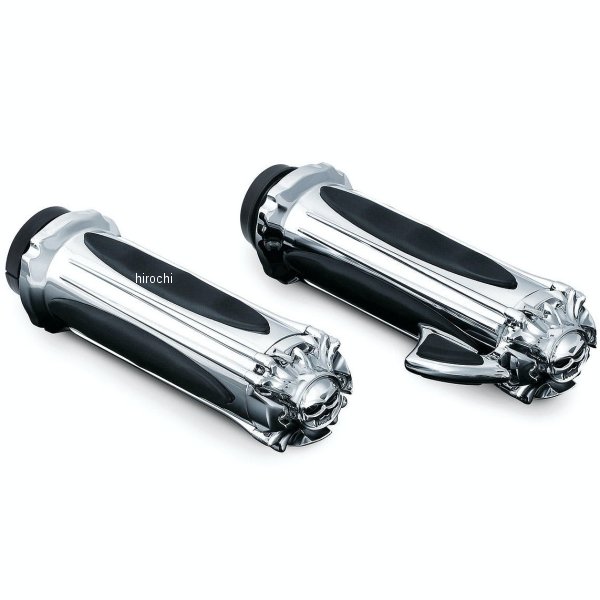 クリアキン Kuryakyn ゾンビグリップ スロットルボス付き 08年以降 ハーレー 電子スロットル用 クローム 027432-NF WO店